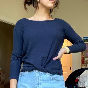 Navy sweater